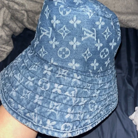 Auth LOUIS VUITTON - MP2833 Navy Multi TO1220 Hat Cotton s_wp_62d02b4a463d4fbc6c0a0828.webp main image 2